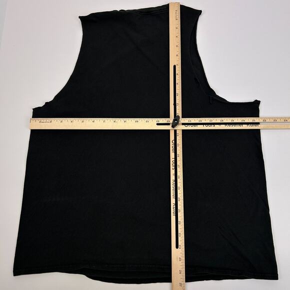 Distressed Misfits Sleeveless T Shirt Mens L Large The Crimson Ghost Skull Black - Picture 8 of 8